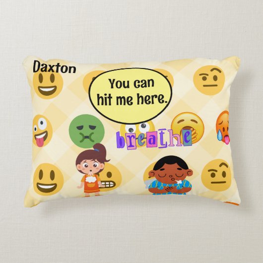 Lehrer Student Calm Down Corner Spurensuche getrof Dekokissen (Vorderseite)