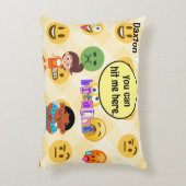 Lehrer Student Calm Down Corner Spurensuche getrof Dekokissen (Vorderseite(Vertikal))