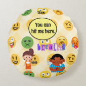 Lehrer Student Calm Down Corner Spurensuche getrof Rundes Kissen (Vorderseite)