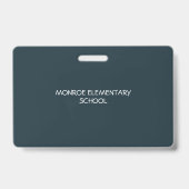 Lehrer Student Chalkboard Klassenzimmer Pass Ausweis (Rückseite)