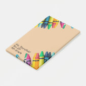 Lehrer Student Crayon Grundschule Klassenzimmer Post-it Klebezettel (angewinkelt)