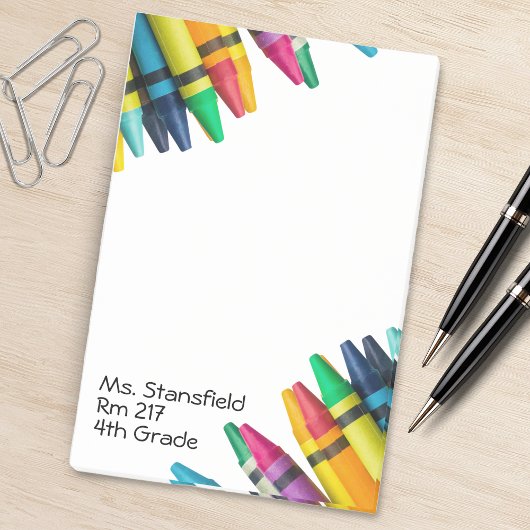 Lehrer Student Crayon Grundschule Klassenzimmer Post-it Klebezettel