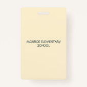 Lehrer Student Klassenzimmer Chalkboard Hall Pass Ausweis (Rückseite)