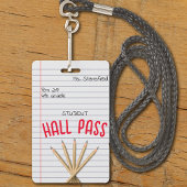 Lehrer Student Papier Klasse Bad Hall Pass Ausweis
