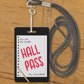 Lehrer Student Papier Klasse Bad Hall Pass Ausweis