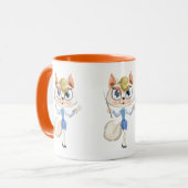 Lehrer Superhelden Hübsche Combo-Tasse Tasse (Vorderseite Links)