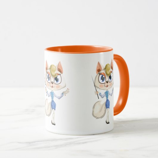 Lehrer Superhelden Hübsche Combo-Tasse Tasse (VorderseiteRechts)