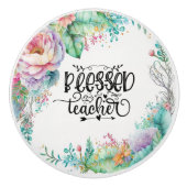 Lehrer Superhelden Keramik Pull Keramikknauf (Vorderseite)