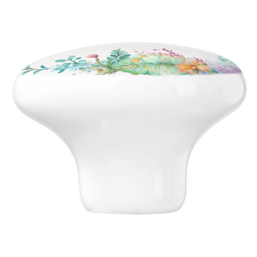 Lehrer Superhelden Keramik Pull Keramikknauf (Seitenansicht)