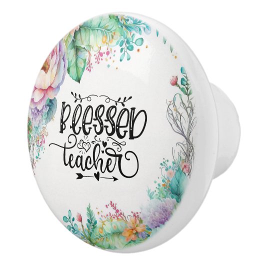 Lehrer Superhelden Keramik Pull Keramikknauf (Rechts)