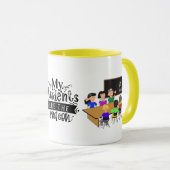 Lehrer Superhelden Meine Schüler sind der Grund Tasse (VorderseiteRechts)