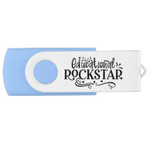 Lehrer Superhelden USB Swivel Flash Drive