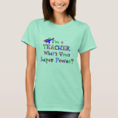 Lehrer Superhero/Super-Power T-Shirt (Vorderseite)