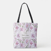 Lehrer-Superkraft Floral  Tasche (Rückseite)