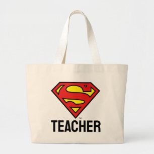 Lehrer Superman S-Shield   Superman-Logo Jumbo Stoffbeutel