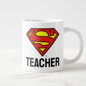 Lehrer Superman S-Shield | Superman-Logo Jumbo-Tasse (Rechts)