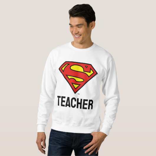 Lehrer Superman S-Shield | Superman-Logo Sweatshirt (Vorne ganz)