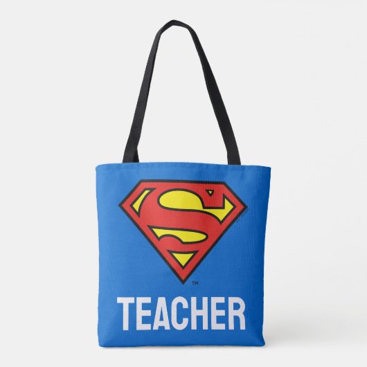 Lehrer Superman S-Shield | Superman-Logo Tasche (Rückseite)