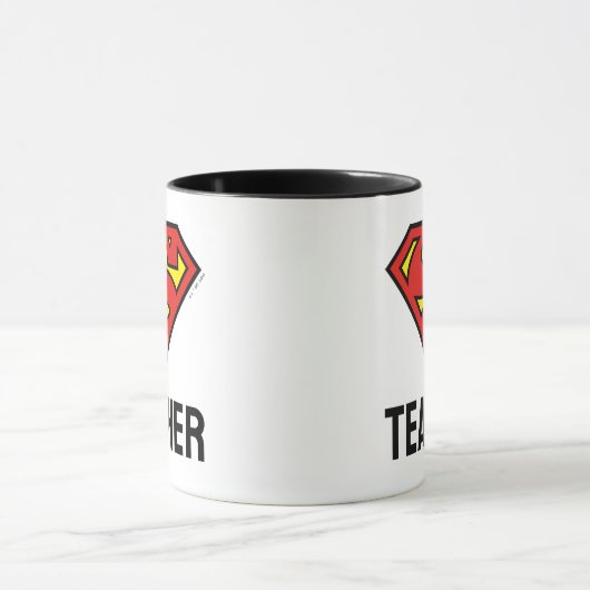 Lehrer Superman S-Shield | Superman-Logo Tasse (Zentrum)