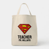 Lehrer Superman S-Shield | Superman-Logo Tragetasche (Rückseite)