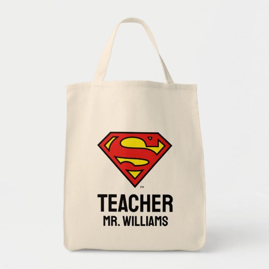 Lehrer Superman S-Shield | Superman-Logo Tragetasche (Vorne)