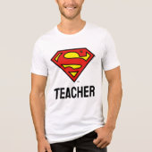 Lehrer Superman S-Shield | Superman-Logo Tri-Blend Shirt (Vorderseite)