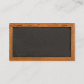 Lehrer-Tafel-Visitenkarte Visitenkarte (Rückseite)