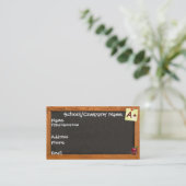 Lehrer-Tafel-Visitenkarte Visitenkarte (Stehend Vorderseite)