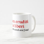 Lehrer-Tasse mit lateinischer Phrase Kaffeetasse (VorderseiteRechts)