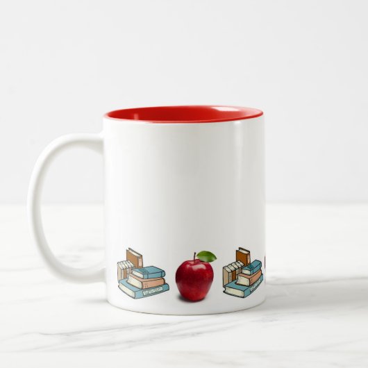 LEHRER-Tasse Zweifarbige Tasse (Links)
