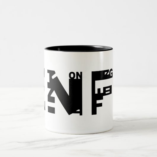 Lehrer-Tasse Zweifarbige Tasse (Mittel)