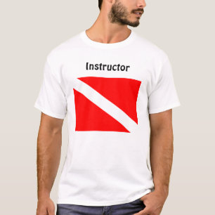 Lehrer-Taucher unter Flaggen-T-Shirt T-Shirt