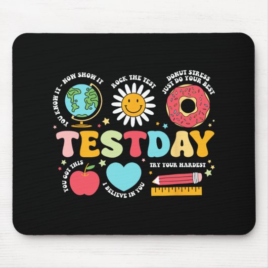 Lehrer Testtag Motivierend Lehrer Starr Te Mousepad (Vorne)