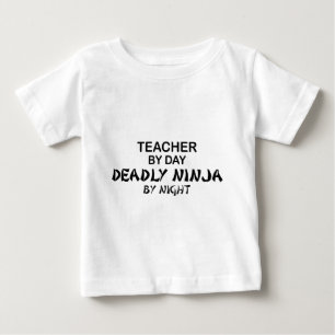 Lehrer tödliches Ninja bis zum Nacht Baby T-shirt