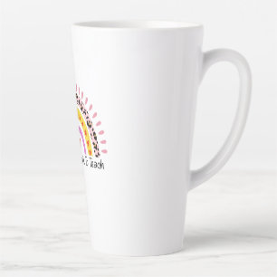 Lehrer trainieren meine Herzschläge, um sie zu leh Milchtasse