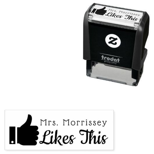 Lehrer trügen sich so ein permastempel (Beispiel)