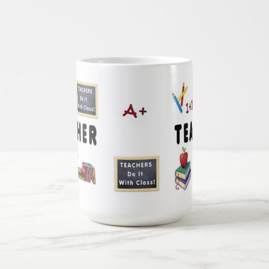 Lehrer tun es mit Klasse Kaffeetasse (Mittel)