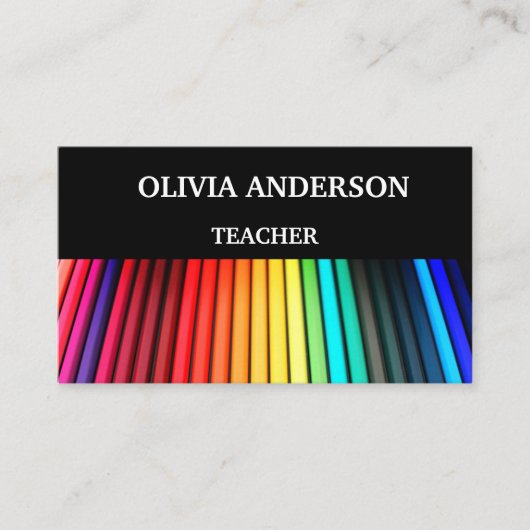 Lehrer | Tutor-Visitenkarten Visitenkarte (Vorderseite)