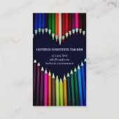 Lehrer | Tutor-Visitenkarten Visitenkarte (Rückseite)