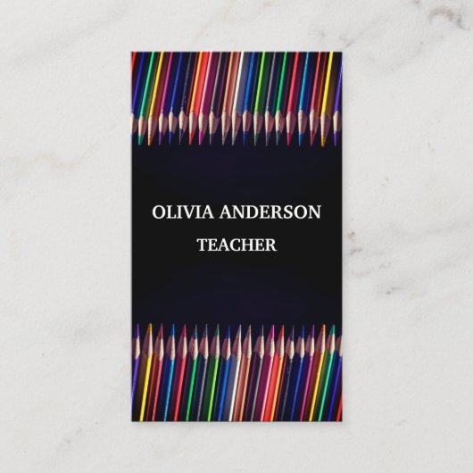 Lehrer | Tutor-Visitenkarten Visitenkarte (Vorderseite)