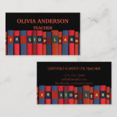 Lehrer | Tutor-Visitenkarten Visitenkarte (Vorne/Hinten)