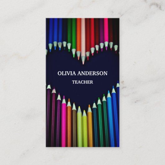 Lehrer | Tutor-Visitenkarten Visitenkarte (Vorderseite)