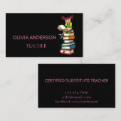 Lehrer | Tutor-Visitenkarten Visitenkarte (Vorne/Hinten)