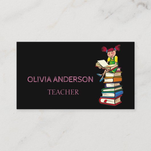 Lehrer | Tutor-Visitenkarten Visitenkarte (Vorderseite)