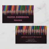 Lehrer | Tutor-Visitenkarten Visitenkarte (Vorne/Hinten)