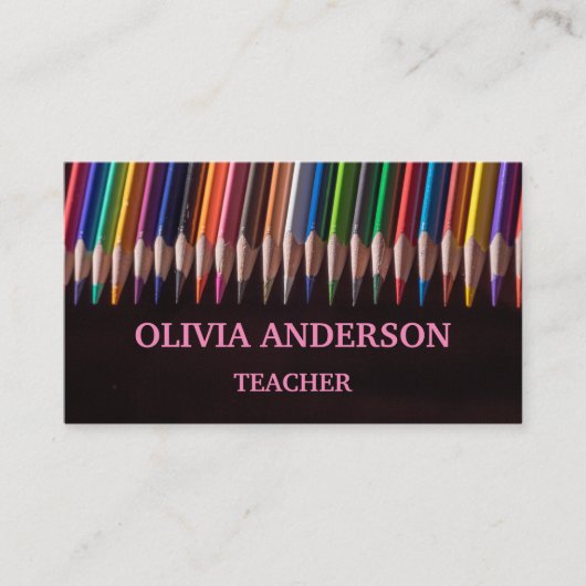 Lehrer | Tutor-Visitenkarten Visitenkarte (Vorderseite)