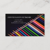 Lehrer | Tutor-Visitenkarten Visitenkarte (Rückseite)