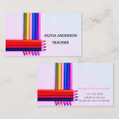 Lehrer | Tutor-Visitenkarten Visitenkarte (Vorne/Hinten)