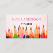 Lehrer | Tutor White Business Cards Visitenkarte (Vorderseite)