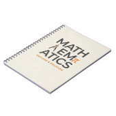 Lehrer-Typografie-Design für Mathematik Notizblock (Linke Seite)